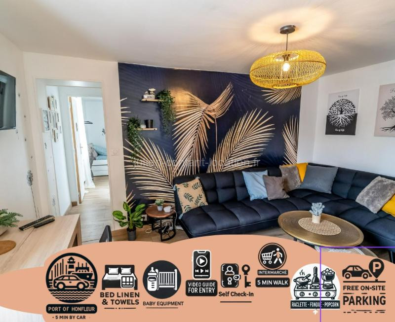 Photo de JUNGLE Appart 2 chambres parking 10min port Honfleur et plage